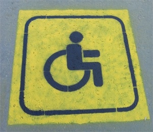 Трафарет для отрисовки знака стоянки для инвалидов   фото 858