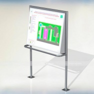 Тактильная мнемосхема с интегрированной системой вызова помощи