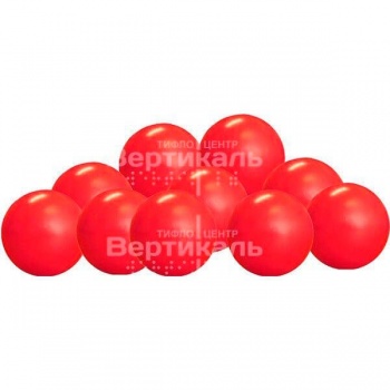 Шарики для сухого бассейна цвет красный диаметр 7,5см, в коробке 320 шт. фото 4911